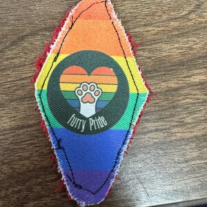 Embroidered Furry Pride Patches & Keychains
