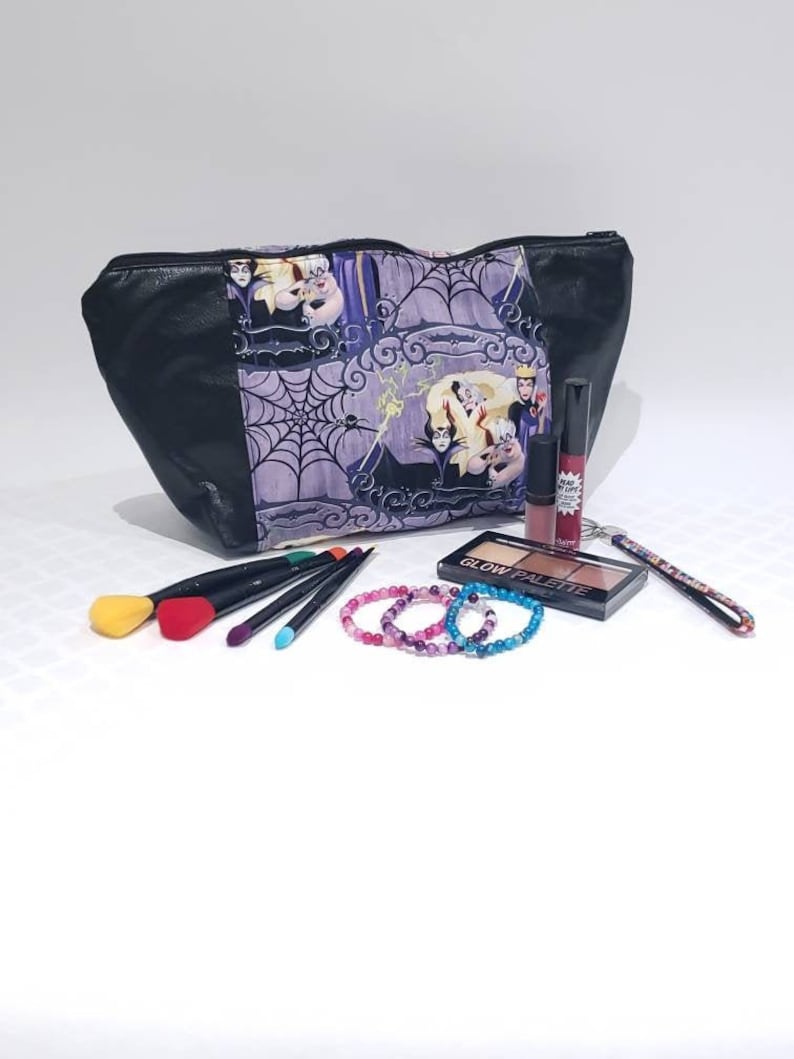 Disney villains inspired Large Cosmetic bag travel bag Etsy