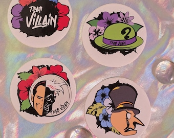 Inspired Villain Sticker set