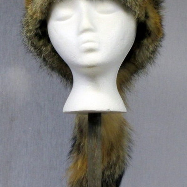 Grey Fox Davy Crockett Hat