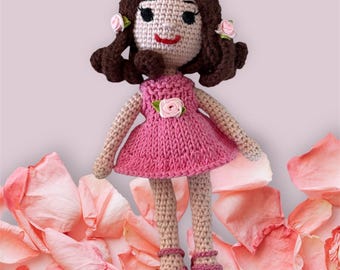 Crochet Baby Doll,Removable Dress and Shoes,Easter gift,gift for kids,handmade birthday gift,amigurimi toy,baby shower gift,nursery decor