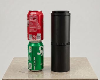 Refrigerador de latas empilhável 2 em 1, suporte modular para bebidas, isolador de PLA impresso em 3D
