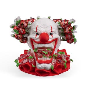 Creepy Clown Candy Bowl | Hand-Painted Horror Decor, Spooky Halloween Centerpiece image 8