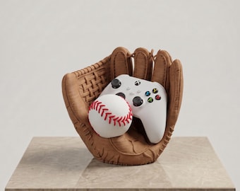 3D Printed Baseball Glove Controller Holder – Gaming Setup Accessory, PLA Material