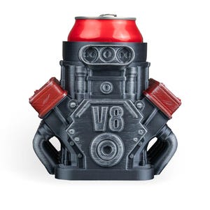 V8 Engine Can Holder – 3D Printed Automotive Desk Decor – Car Enthusiast Accessory image 6