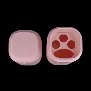 Clean Kitty Vanity Organizer Set - Minimalist Bathroom Accessory Kit - 3D Printed Decor image 3
