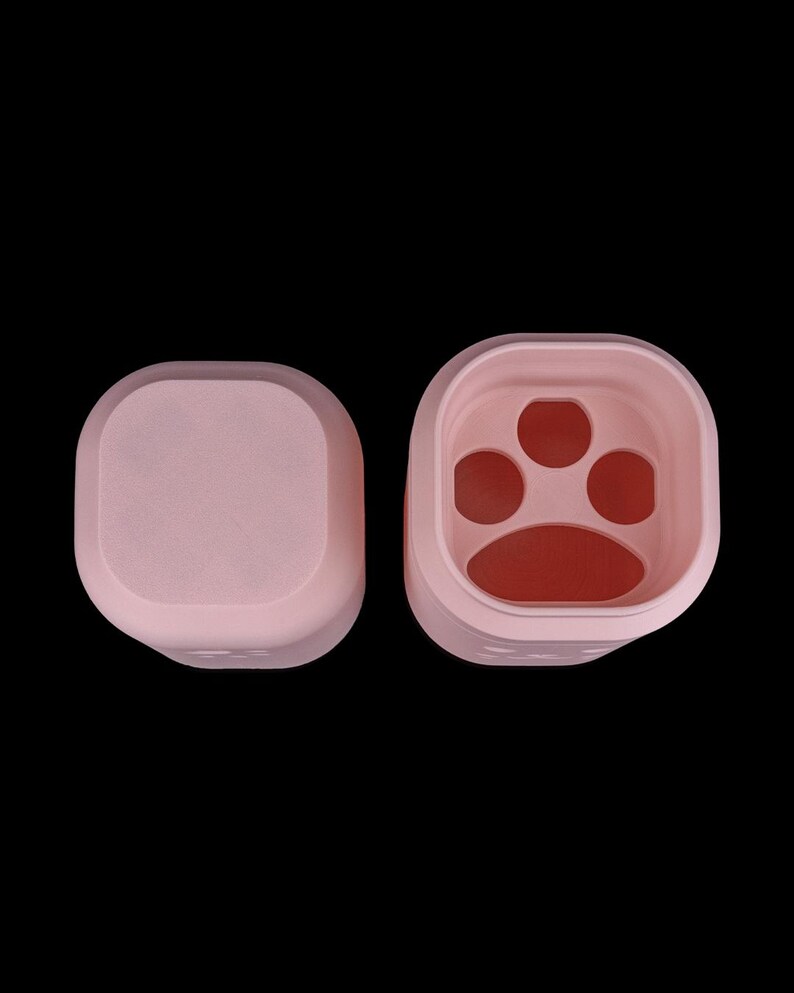 Clean Kitty Vanity Organizer Set - Minimalist Bathroom Accessory Kit - 3D Printed Decor image 3