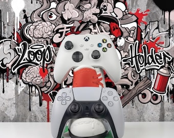 De Sneaker Stacker – Dubbele controllerstandaard (Xbox- en PS5-editie)