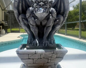 Gargoyle Backflow Incense Burner – 3D Printed Gothic Decor, Hand-Painted Stone Finish