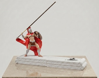 Spartan Warrior Incense Holder – 3D Printed Ancient History Desk Decor