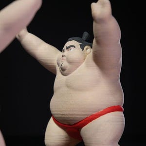 Sumo Wrestler Napkin Holder – Japanese Restaurant Decor, Sushi Night Table Organizer image 5