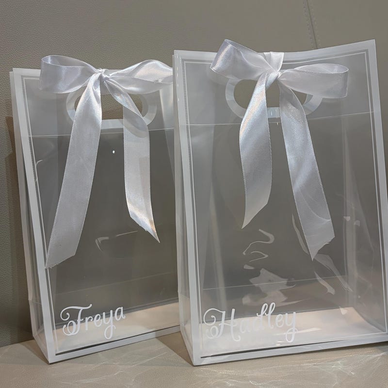 Gold Rbion Clear Gold Bag With Name - Etsy UK