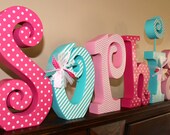 Large Custom Boutique Wooden Nursery Letters