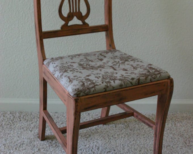 Antique Harp Back Chair BEFORE AND AFTER Etsy
