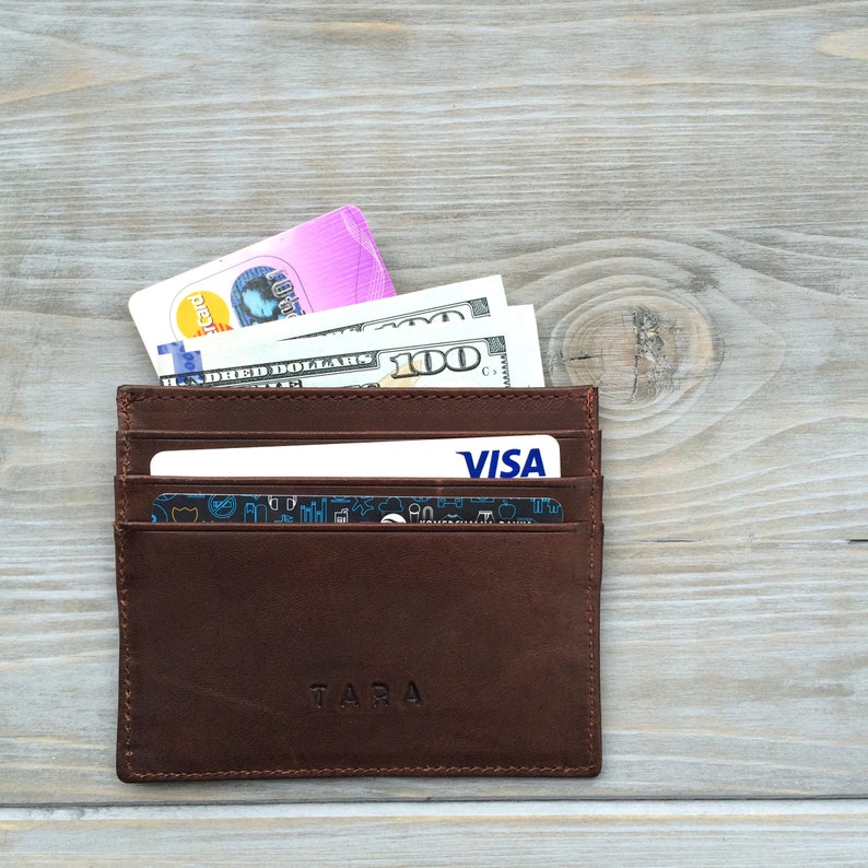 Leather credit card holder Leather credit card holder