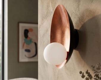 Modern Orange Metal Wall Sconce, G9 Luxury Decorative Lighting Fixture, Restaurant Cafe Lamp