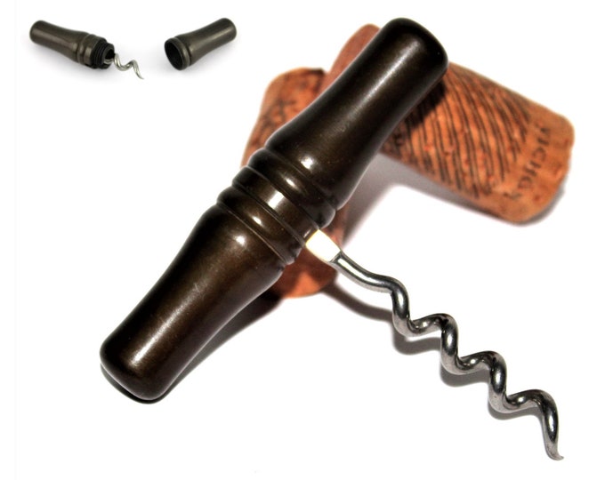 Antique 1851 Nelson Goodyear Corkscrew, Patent India Rubber Roundlet Corkscrew