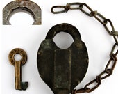 Vintage 1956 Hansel Brass Padlock Chicago Railroad Milwaukee Railroad St Paul Railroad Pacific Railroad Memorabilia