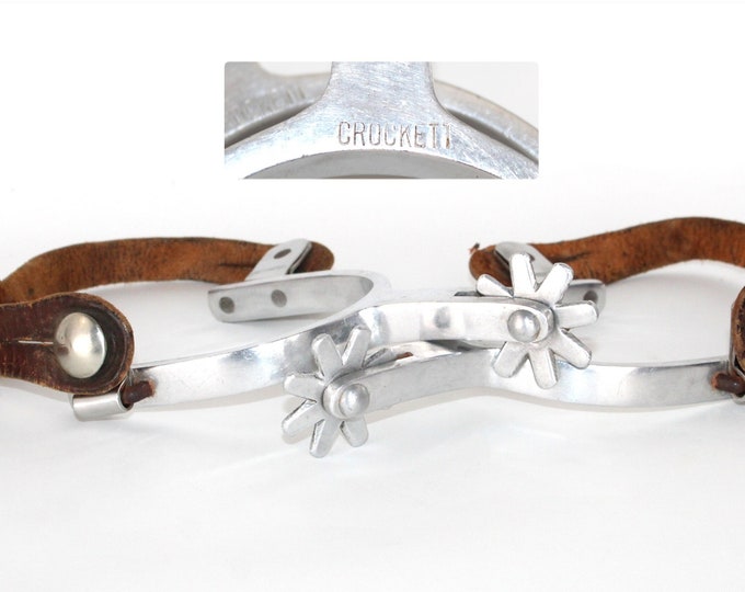 Crockett Western Spurs, Oscar Crockett Cowboy Spurs