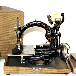 Antique 1899, Willcox and Gibbs Sewing Machine with Case - Etsy 日本