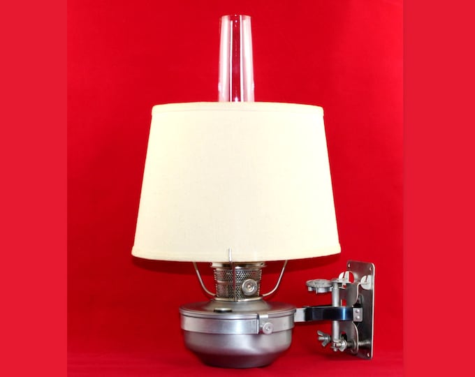 Vintage Aladdin Caboose Kerosene Lamp - Antique Railroad Lantern for Train Enthusiasts and Collectors