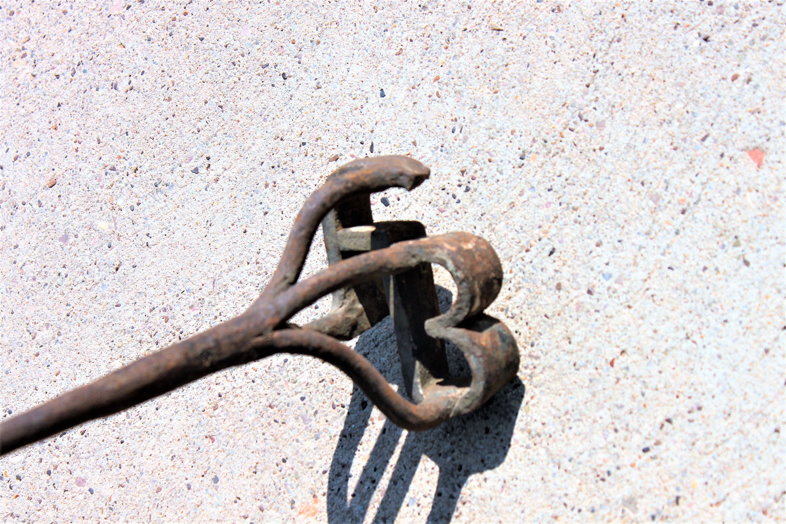 Antique Hand Branding Iron, F B brand Branding Iron