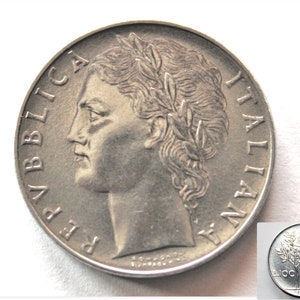 Vintage 1957 Italian 100 Lire Silver Coin - Rare Collectible Repubblica Italiana Currency