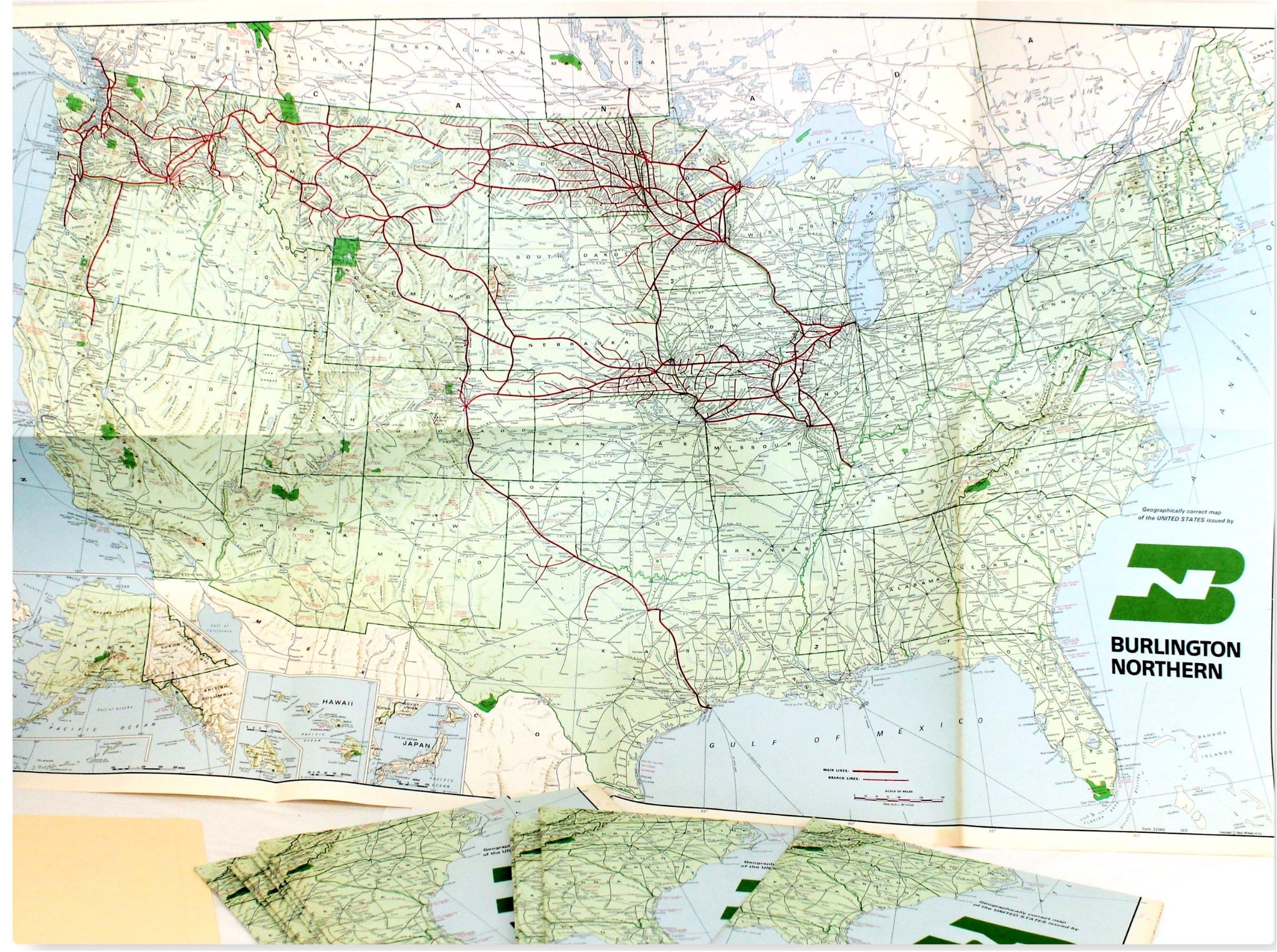 BNSF Railroad System Map