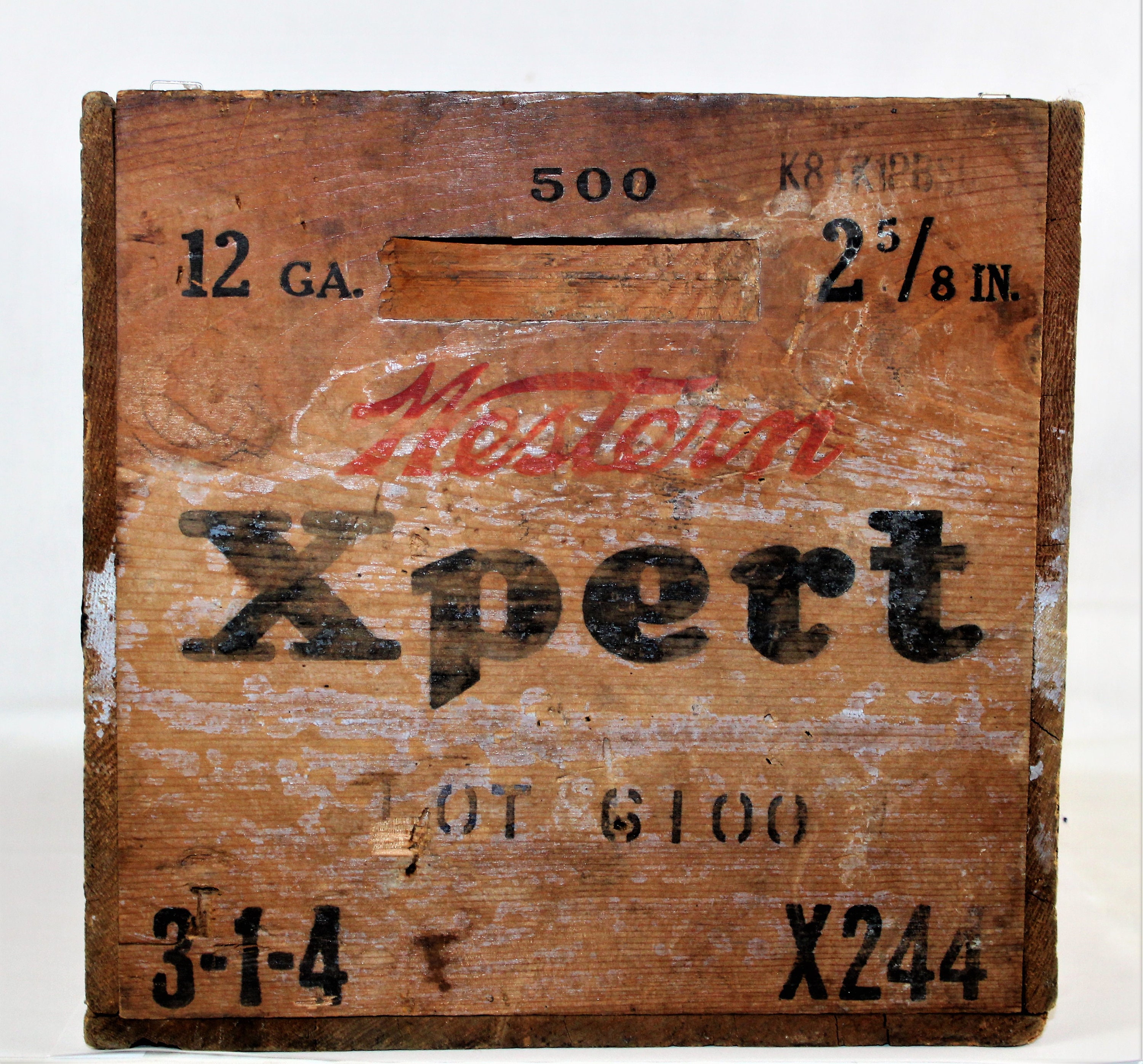 Vintage WESTERN CARTRIDGE CO. WORLD CHAMPION AMMUNITION Wood Crate A –  Get A Grip & More