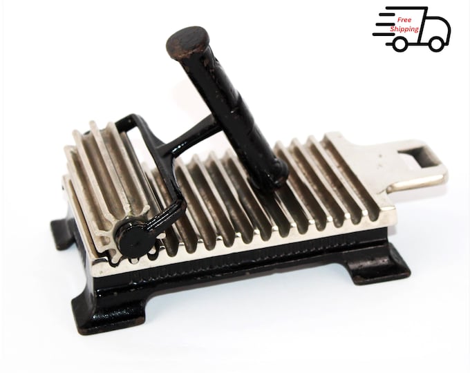 Antique 1880 Fluting Iron: Shepard Hardware Antique Pleating Tool for Dressmakers & Seamstresses