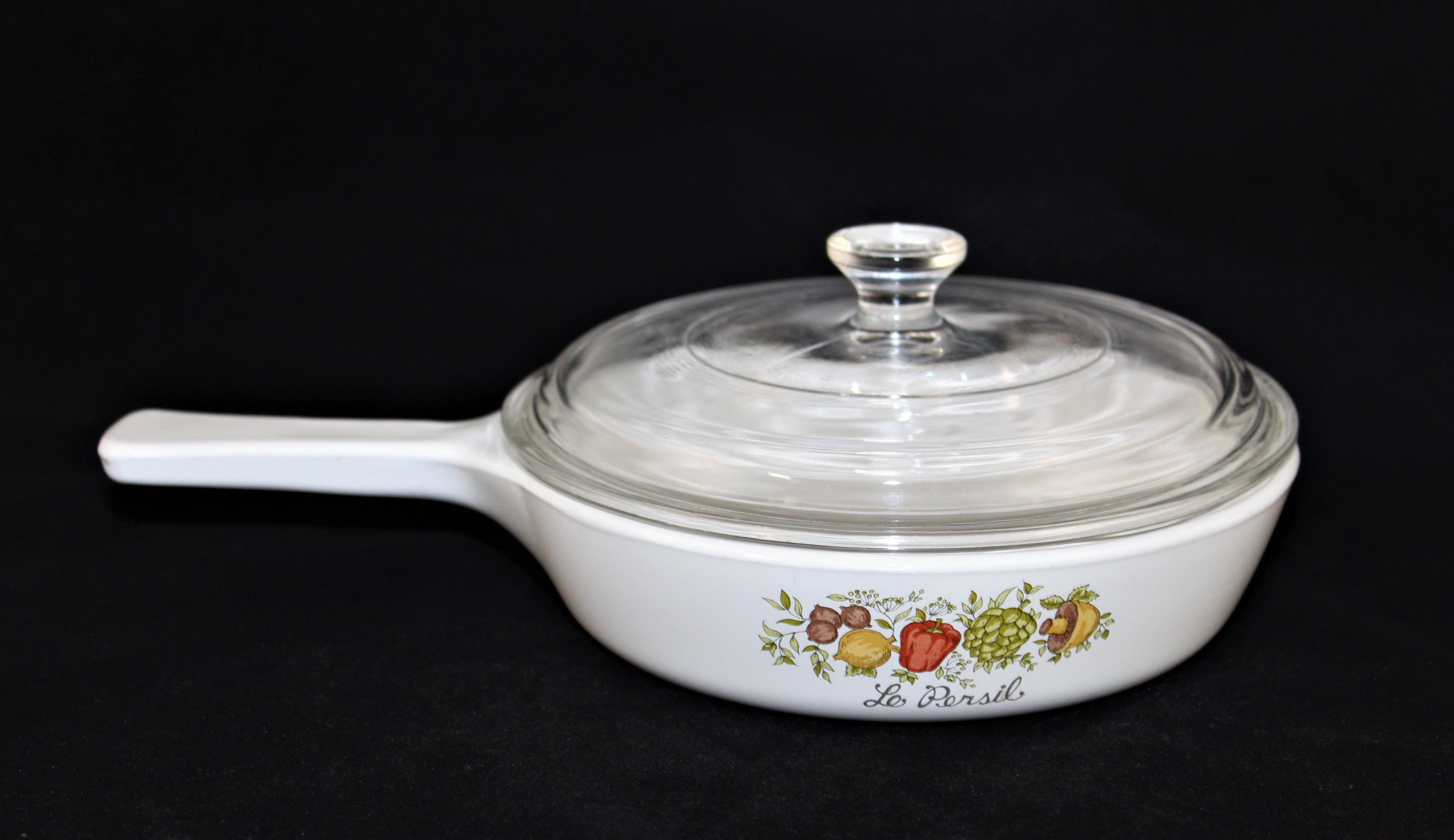 Vintage Corning Ware Spice Of Life Le Persil P 83 B Skillet Saucepan vintage-corning-ware-spice-of-life-le-persil-p-83-b-skillet-saucepan