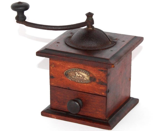 Antique Peugeot Spice Mill: French Antique Pepper Grinder for Gourmet Cooking Enthusiasts
