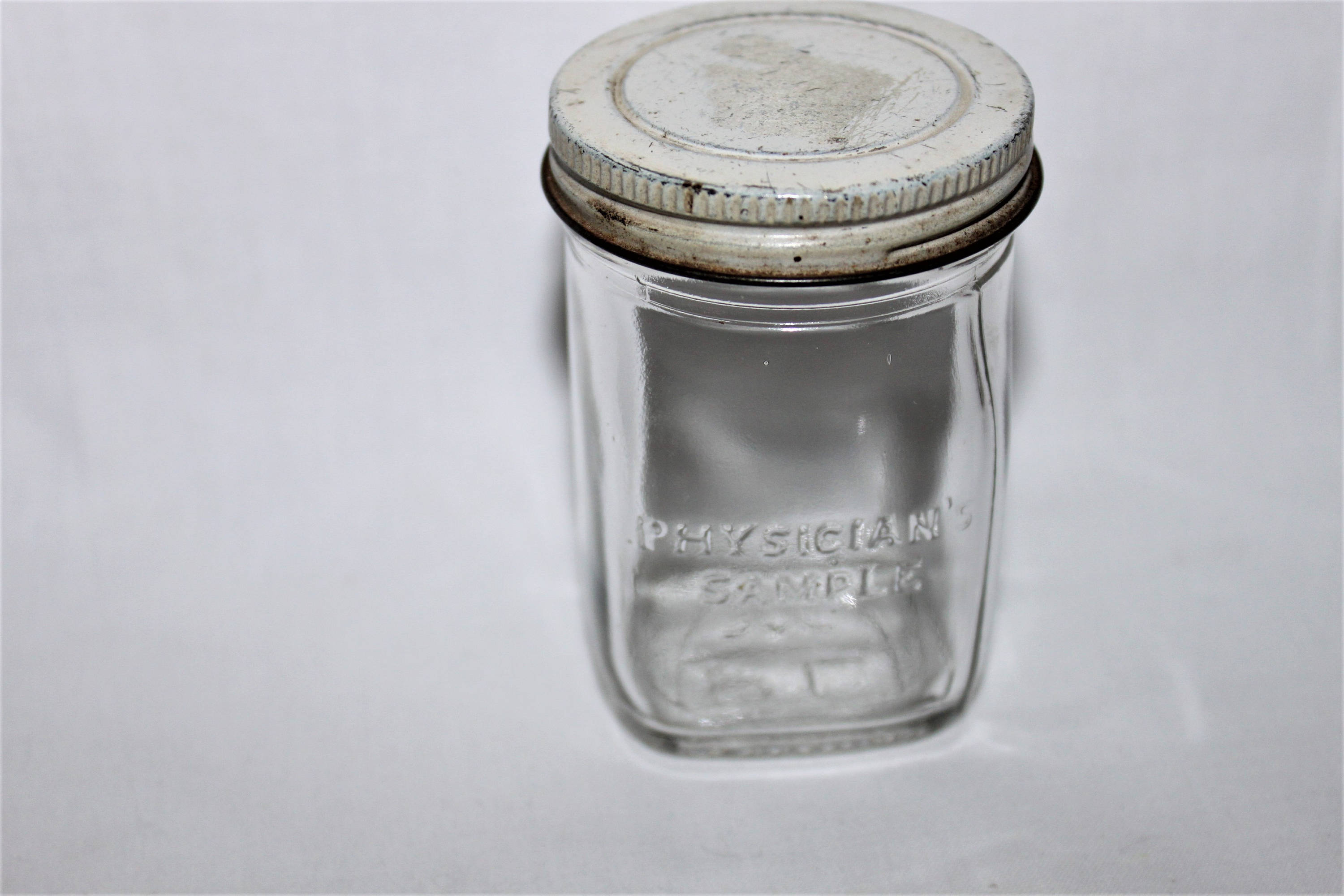 Vintage Physician’s Sample / Medical Sample Glass Jar
