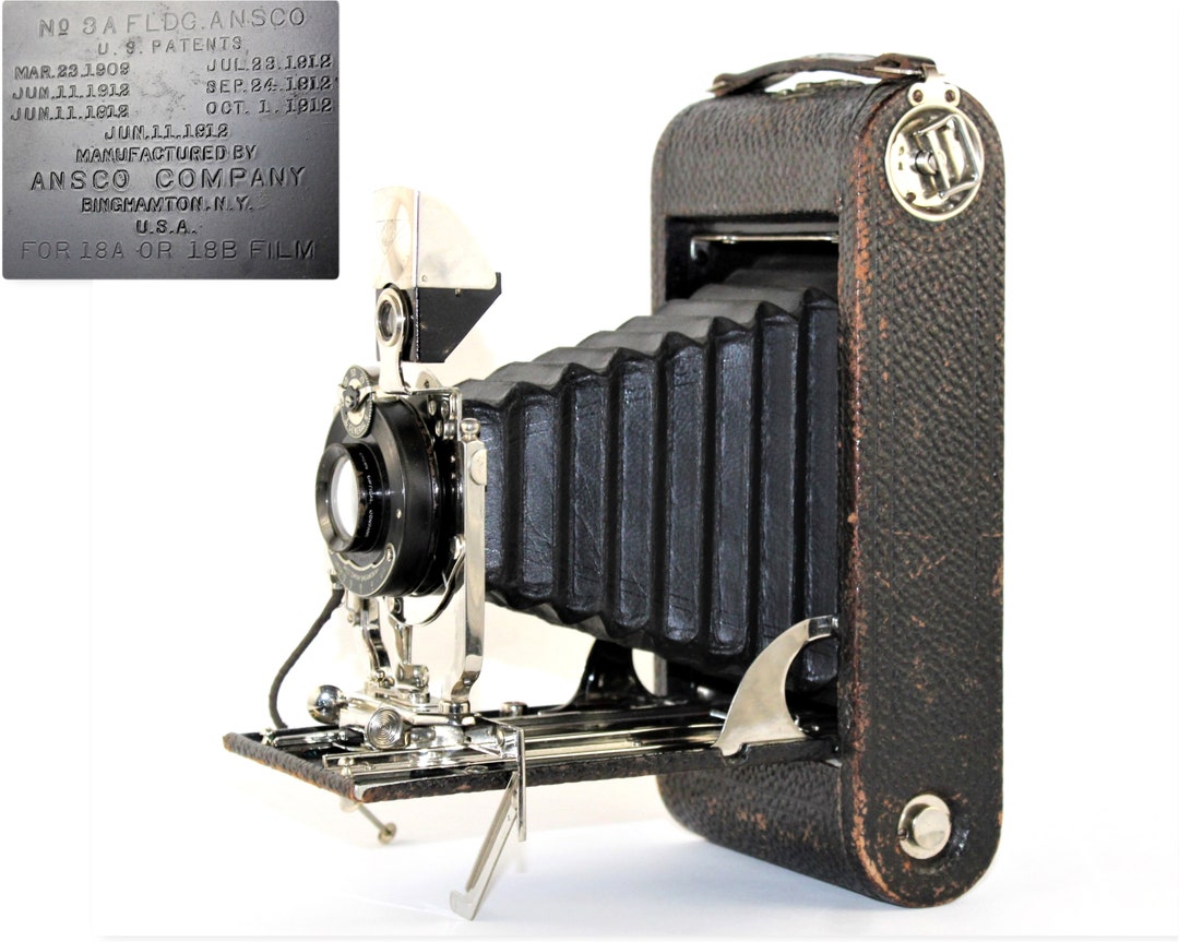 Antique 1912 Ansco Folding Camera, Photography Gift