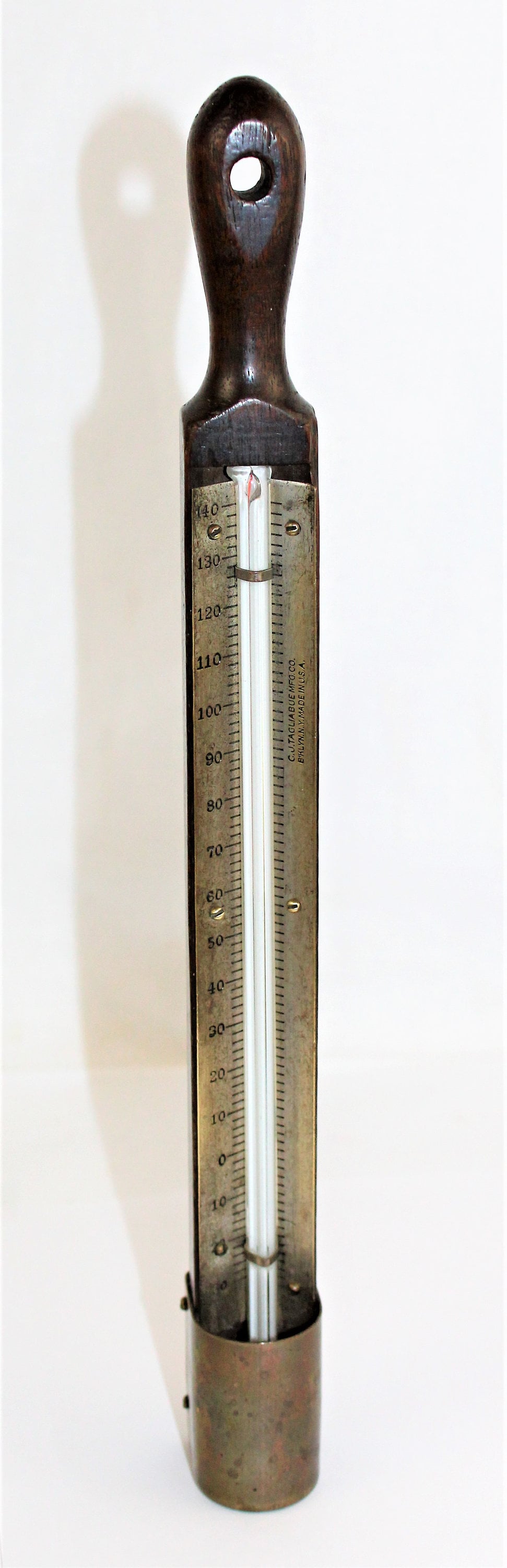 Antique Thermometer, C. J. Tagliabue Thermometer, Mercury Thermometer