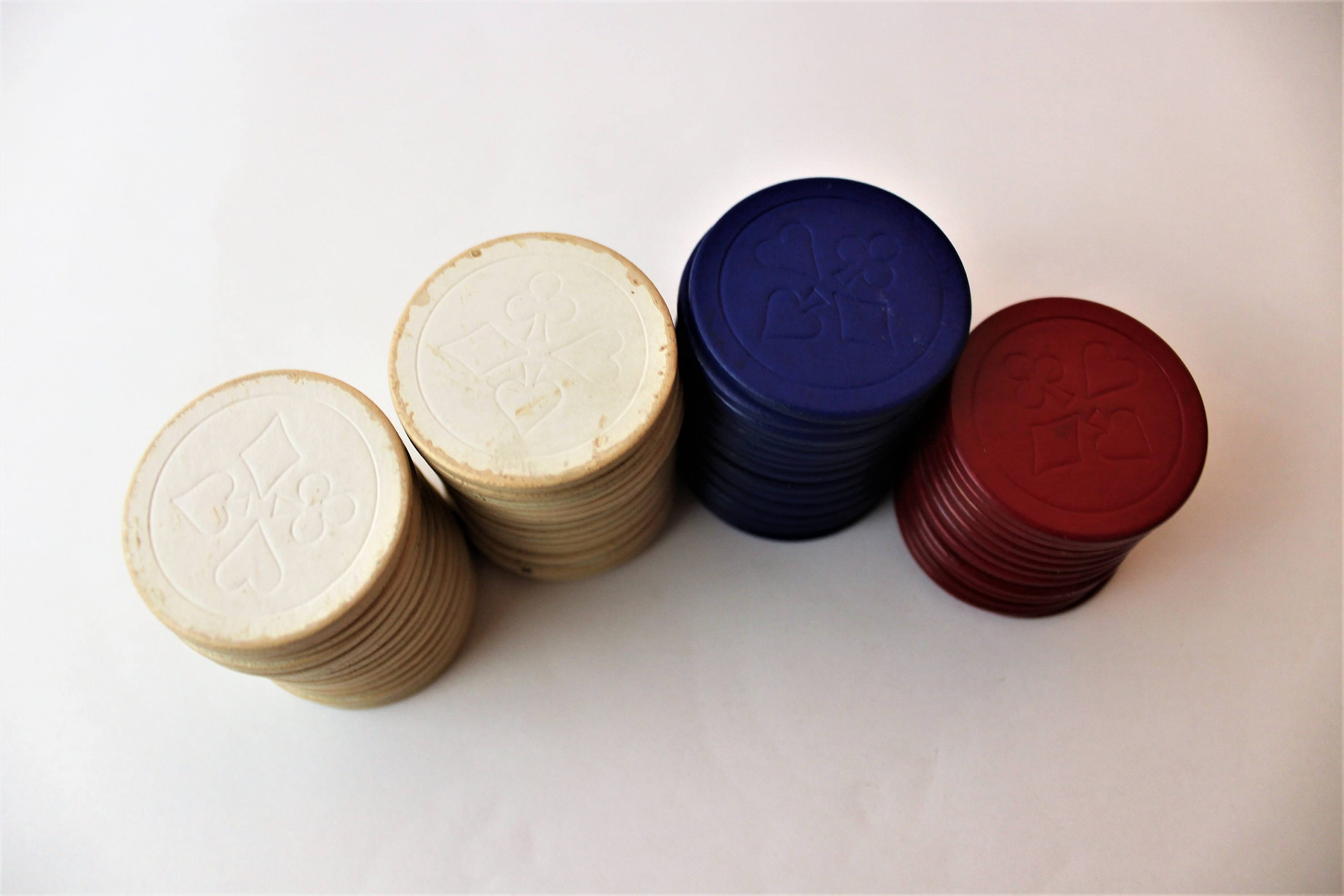 60 Vintage Poker Chips