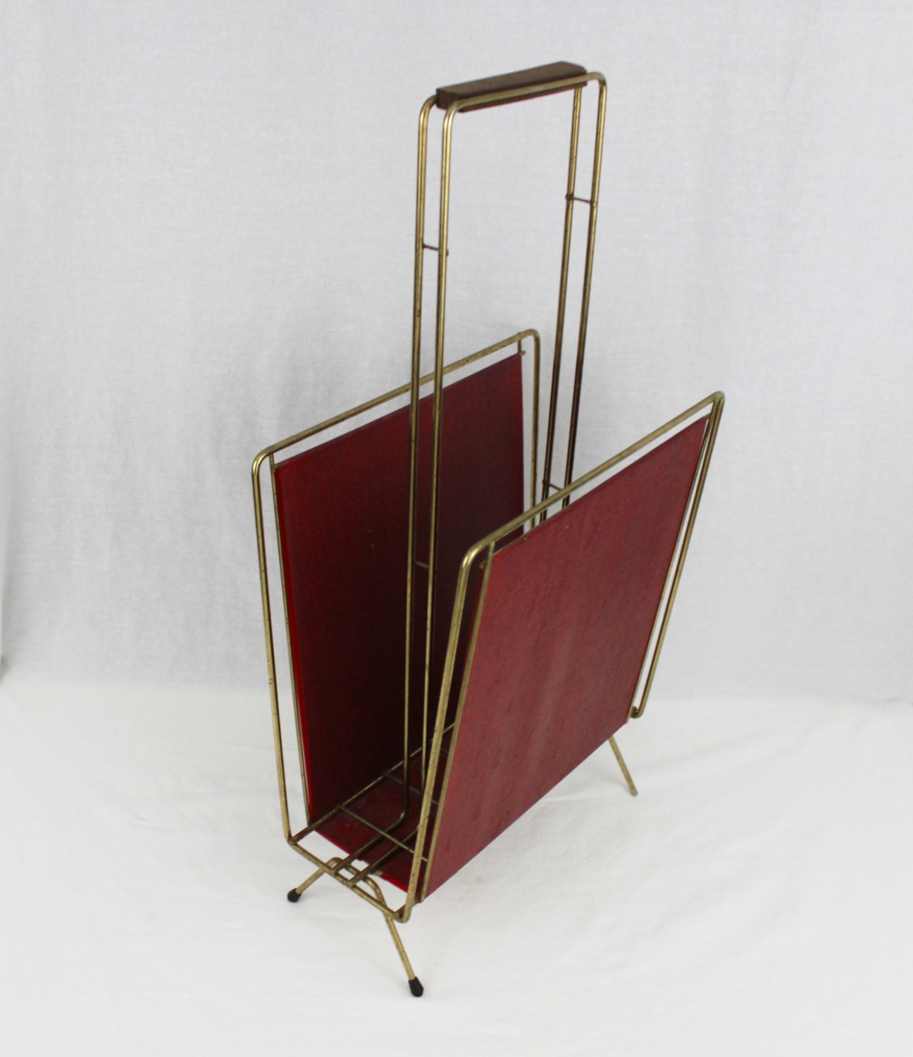 Vintage 1960s Mid-Century Modern Magazine Rack