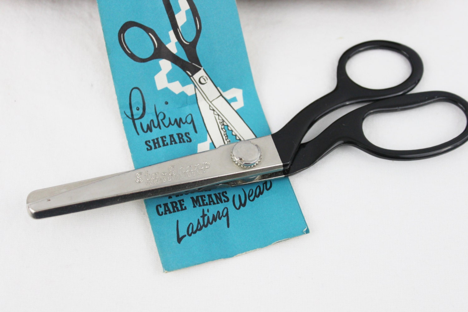 Vintage 1950s StaSharp Pinking Shears, Craft Scissors