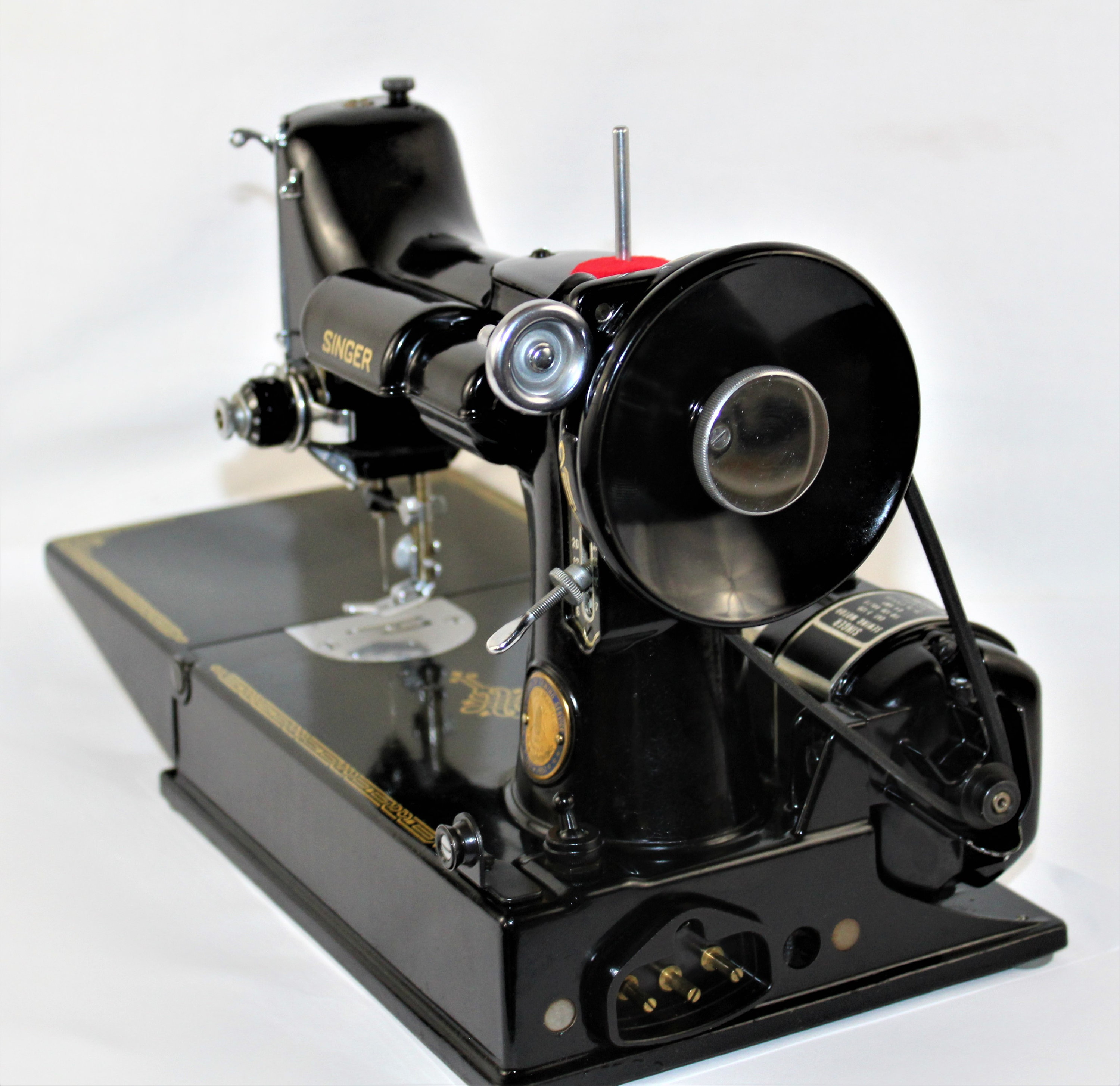 Centennial Singer 221 Featherweight Sewing Machine, Cleaned and Serviced