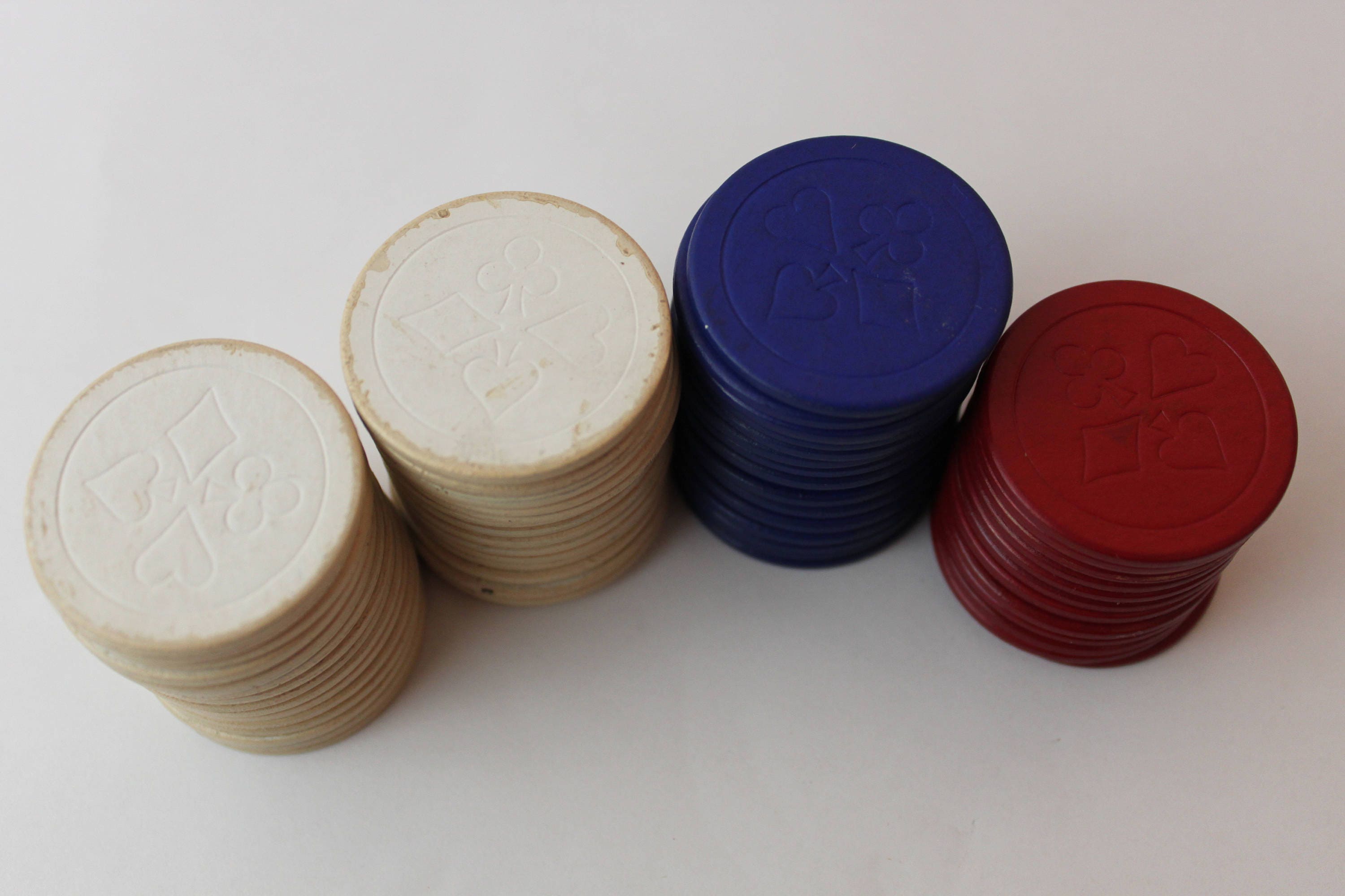 60 Vintage Poker Chips