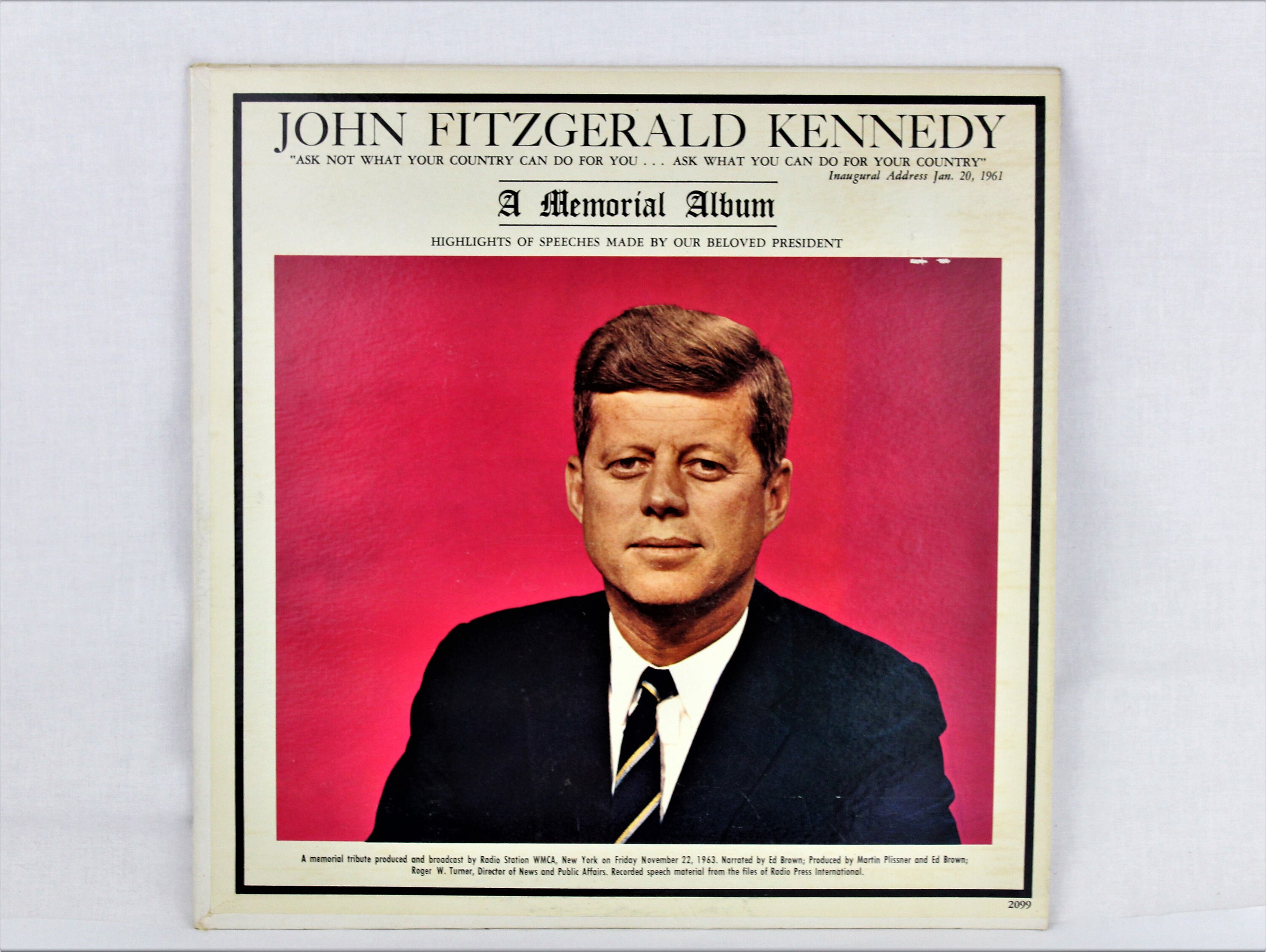 John F Kennedy Inauguraton Commemorative Poster 