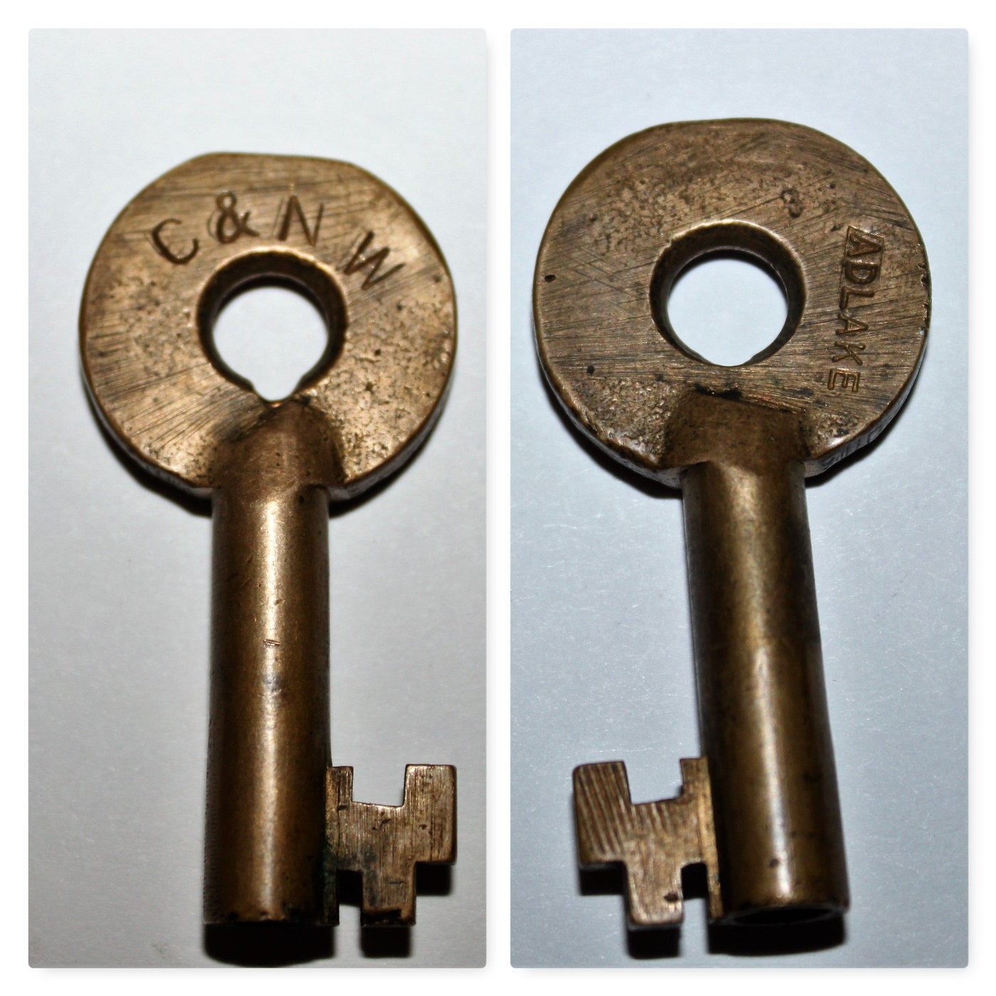 Vintage Adlake Padlock, Chicago and North Western Railroad, Railroad