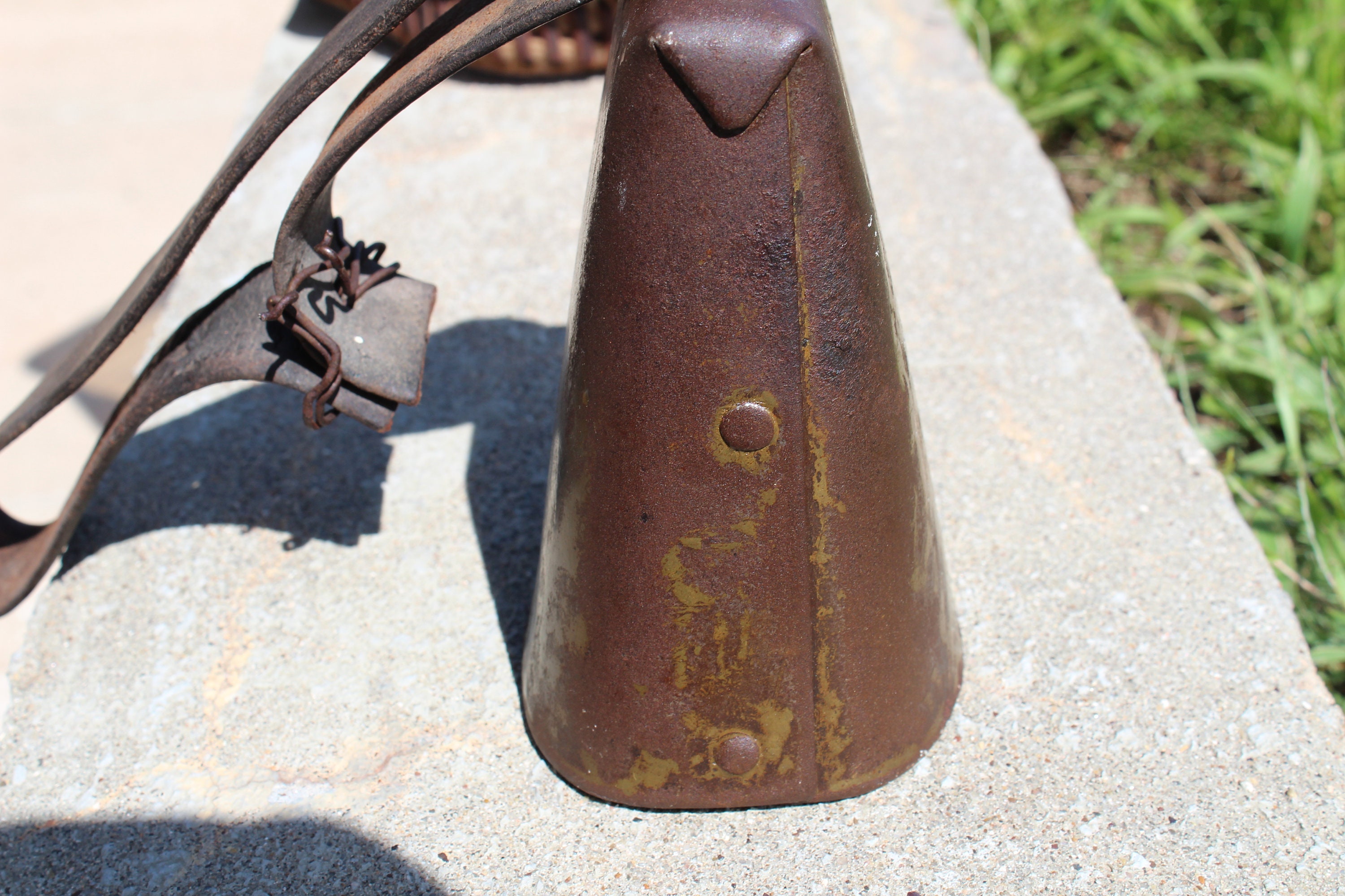 Antique Bell / Large Cow Bell / Country Home Decor