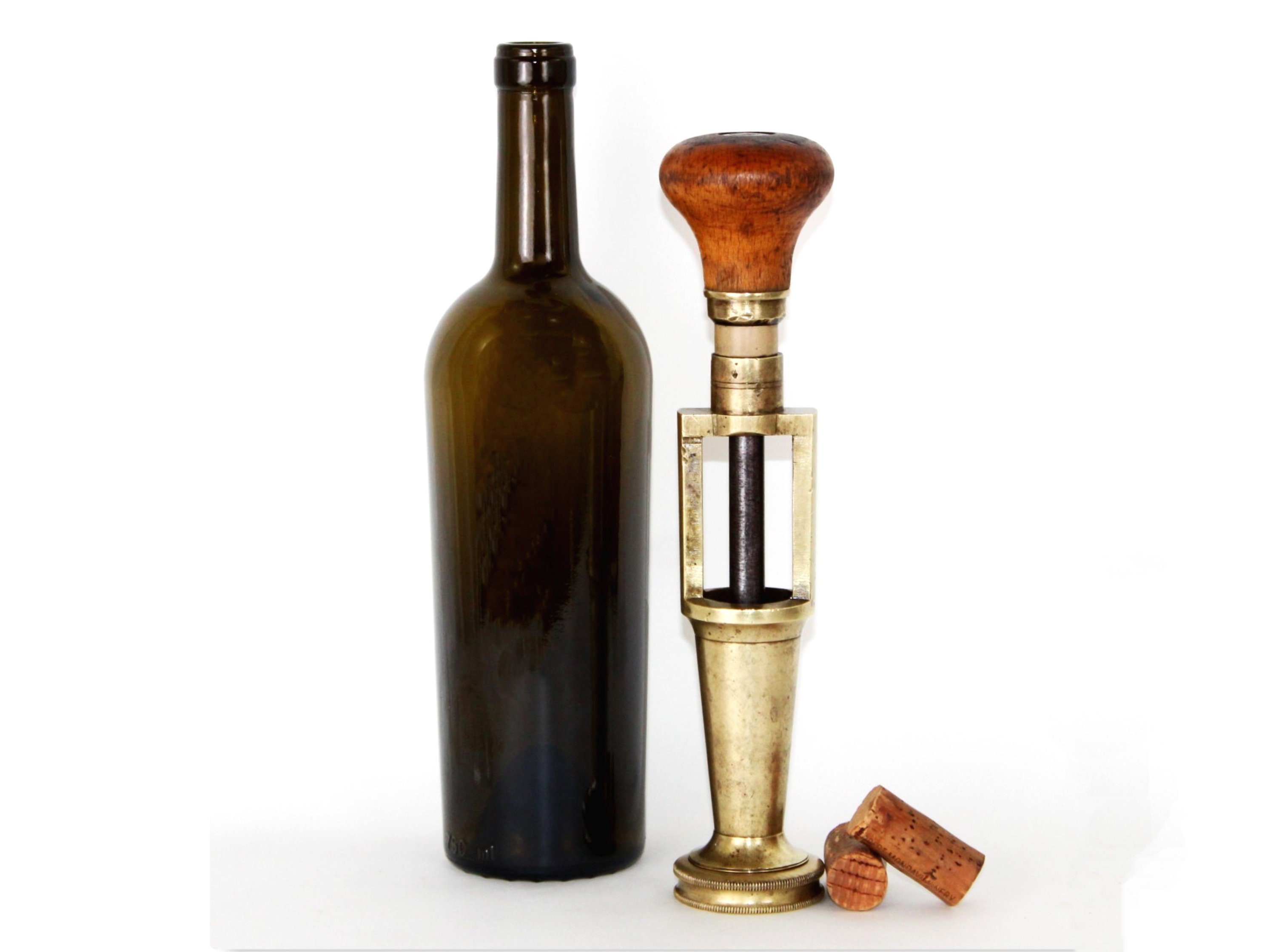 Antique French Wine Bottle Corker, Antique Winery Tool