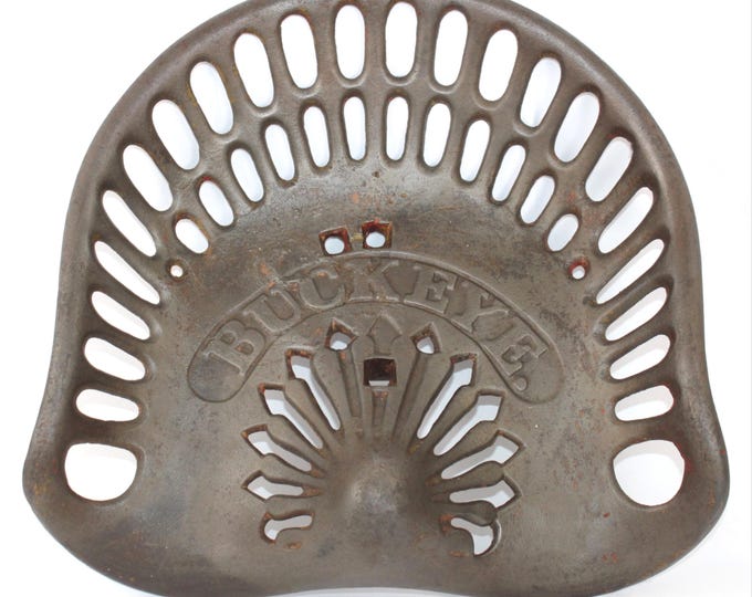Antique 1900, Buckeye Cast Iron Tractor Seat