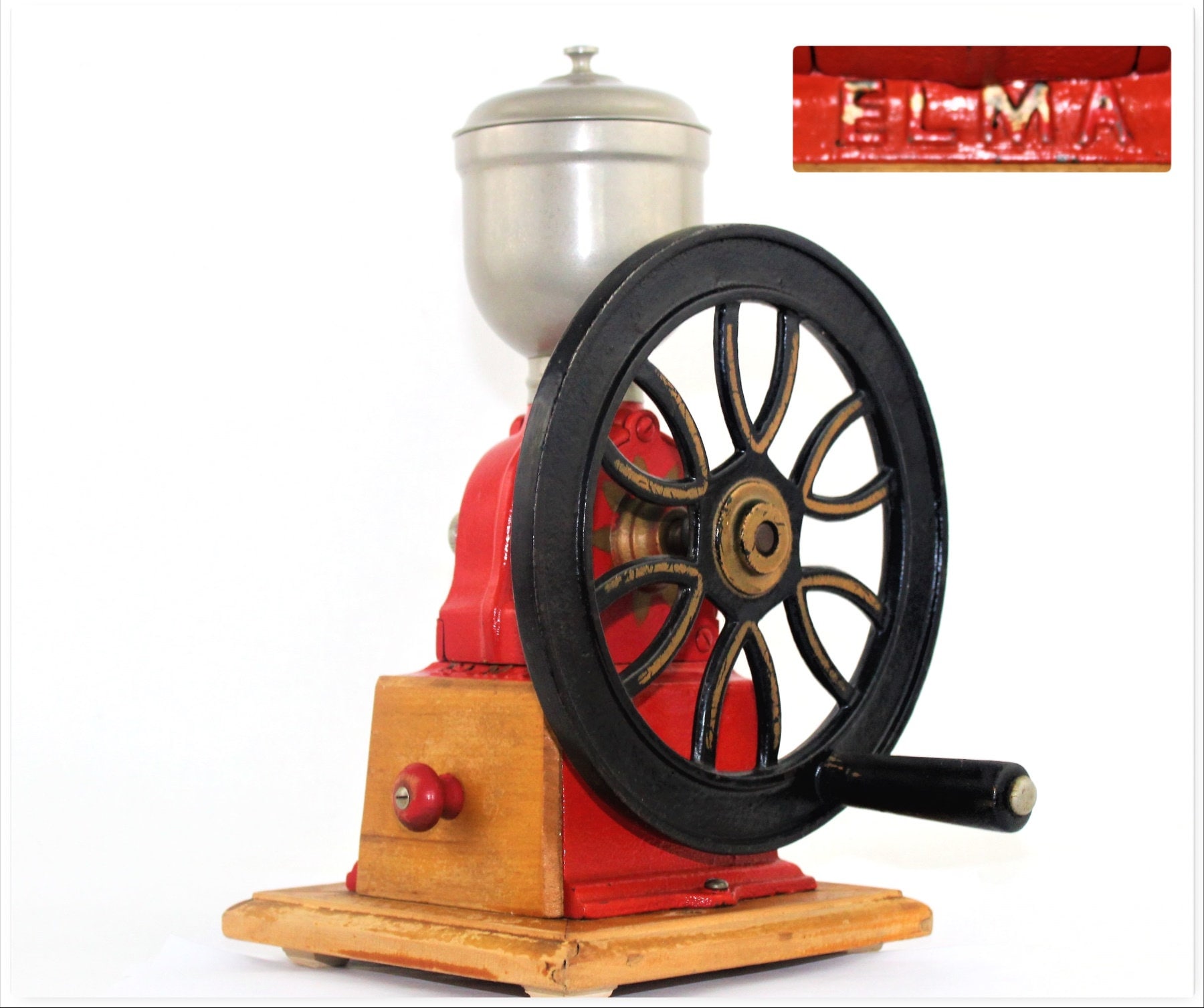 Antique Coffee Grinder 1930s Elma Coffee Grinder Mill Coffee