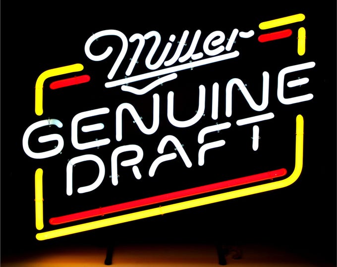 Vintage Miller Genuine Draft Neon Beer Light, Breweriana