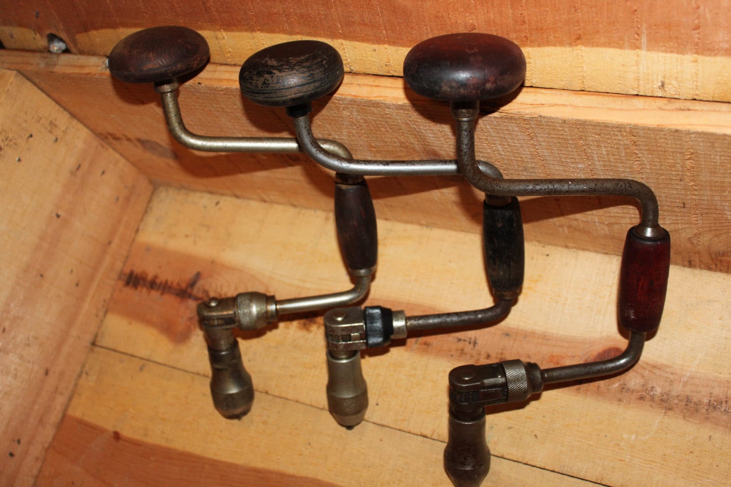 Vintage Brace Hand Drills for your next DIY project