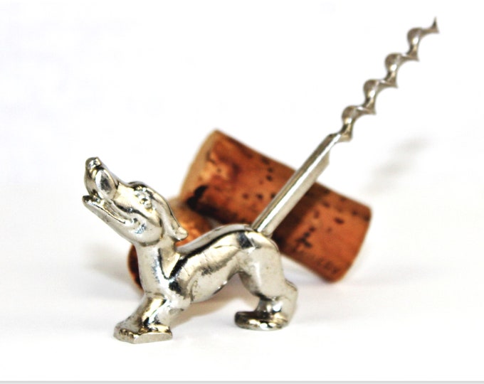 Vintage 1930s Dachshund Corkscrew,  Wine Bottle Opener