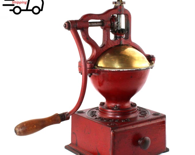 Antique Late 1800s French Peugeot Freres No.3 Coffee Grinder